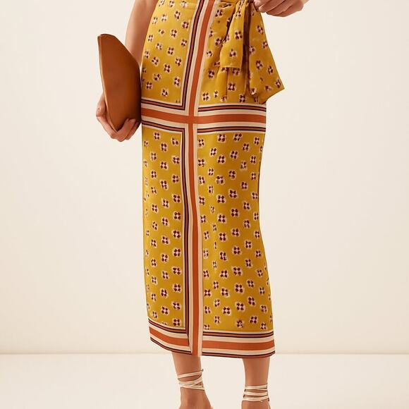 Johanna Ortiz Removable Skirt Overlay (from Low Tempo Shirtdress) – 100% Silk 4 - Picture 1 of 13